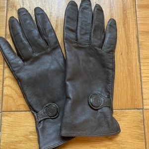 Women’s Gap leather gray gloves